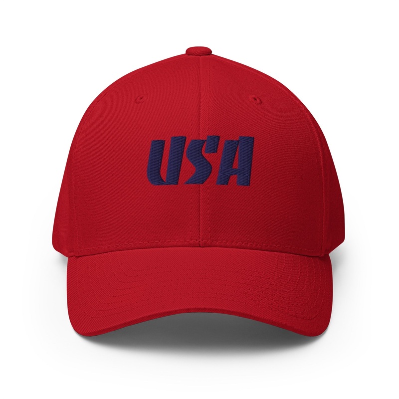 Black Square Golf USA Blue Hat