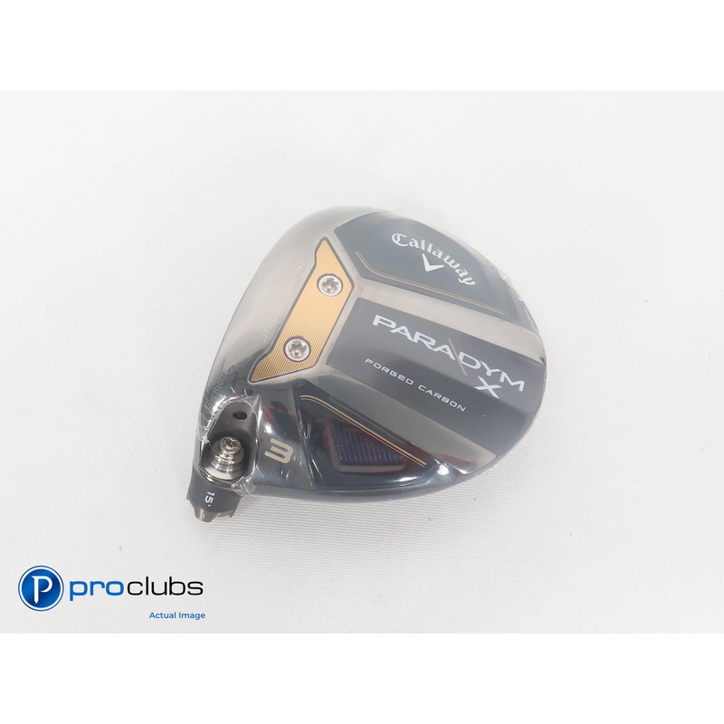 New! Left Handed Callaway Paradym X 15* 3 Wood – Head Only – L/H – 382340