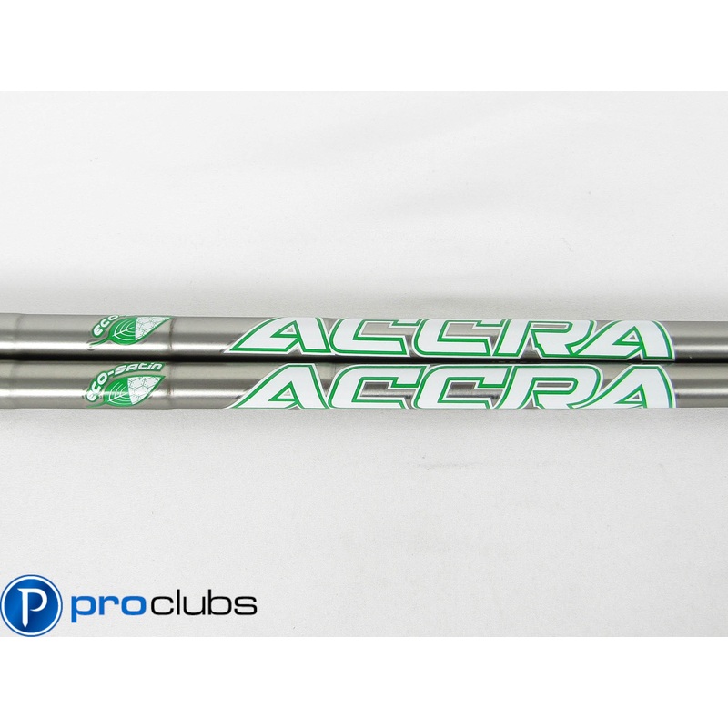 (2) NEW ACCRA i-SERIES ECO SATIN 105 REGULAR FLEX STEEL WEDGE SHAFTS .355 437000