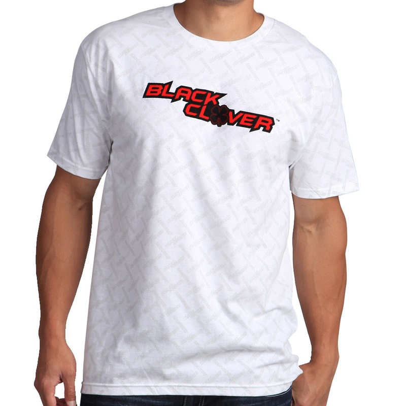 Black Clover BCX Fenced Rider Golf T-Shirt CLOSEOUT White/Red – SS15 Men