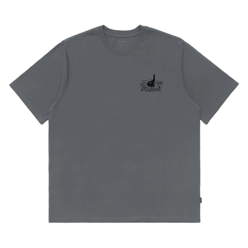 Malbon Punch Shot SS Golf T-Shirt Charcoal Gray – FW24 Men
