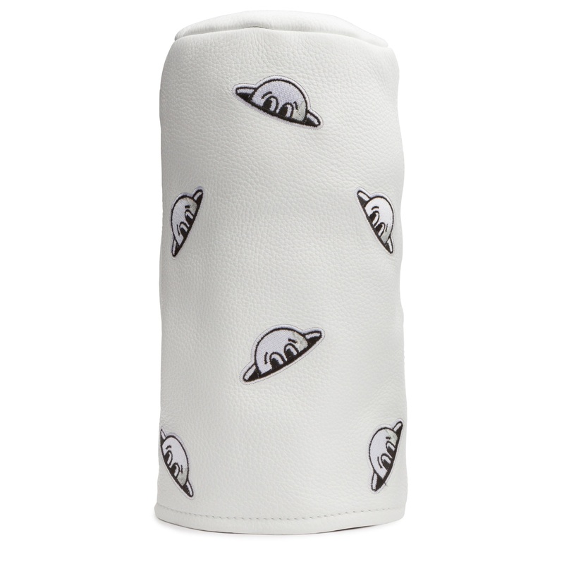 RADMOR ‘Dancing BobRad’ Barrel Headcover – Driver – White Leather