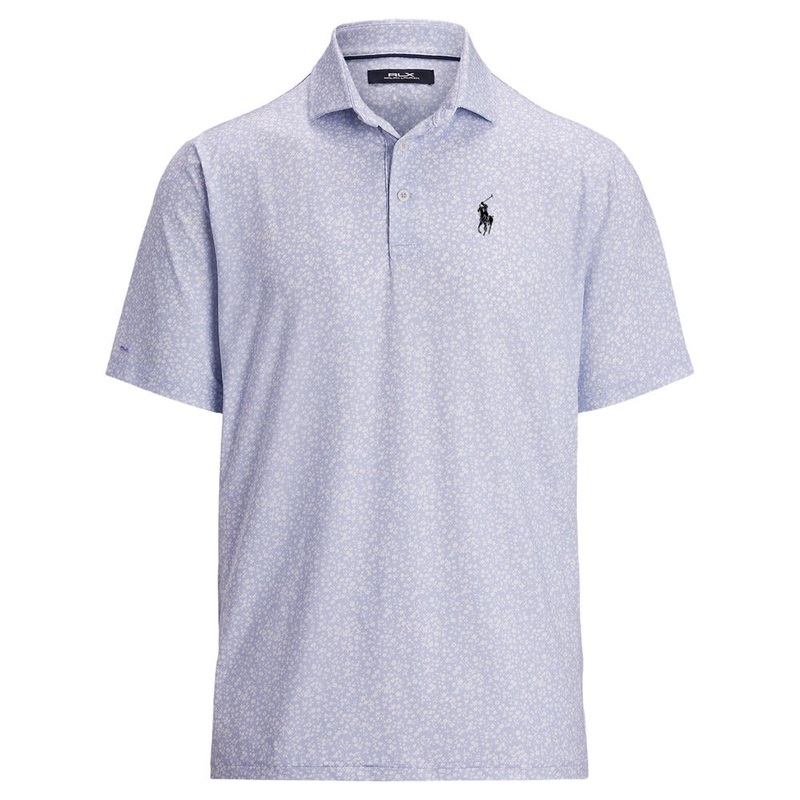 Ralph Lauren Lightweight Airlfow Golf Polo (Micro Toss Floral Print) Powder Purple – SP25 Men