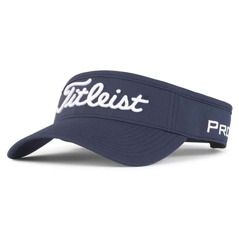 Titleist Tour Performance Staff Collection Golf Visor Navy/White – 23 Men