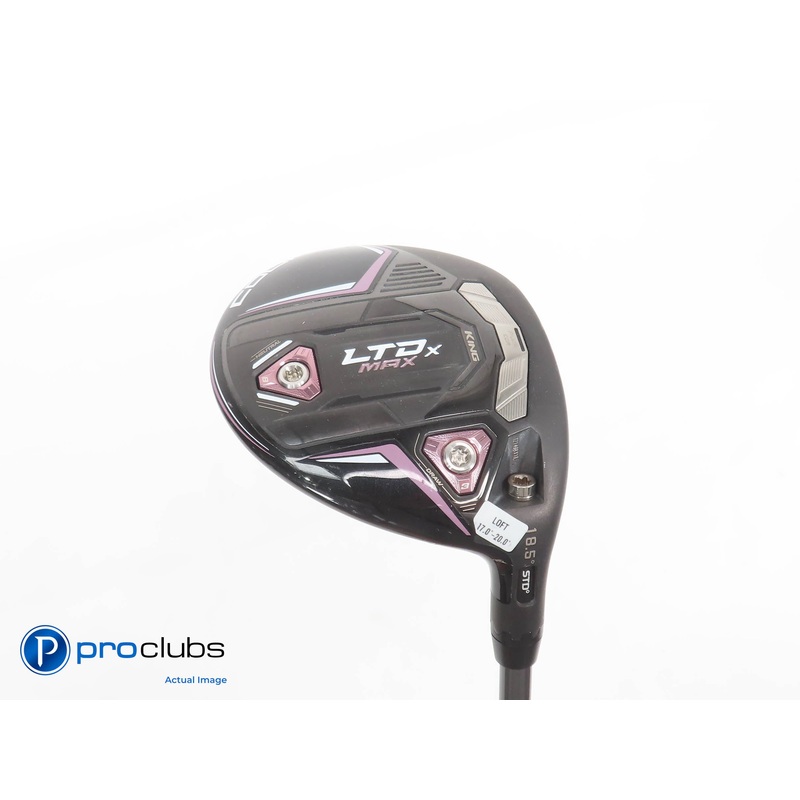 Ladies Cobra KING LTDx MAX 18.5* 3 WOOD Blk/Pink- Riptide 40g Ladies Flex 379316