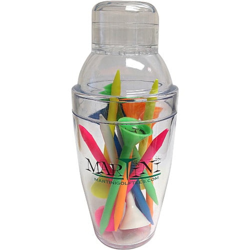 Martini Golf Tees Mini Shaker with 12 Tees