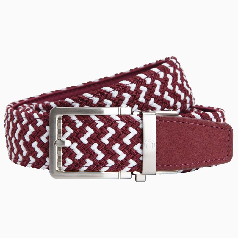 Nexbelt Braided Maroon Golf Belt 1.38″ [35mm]