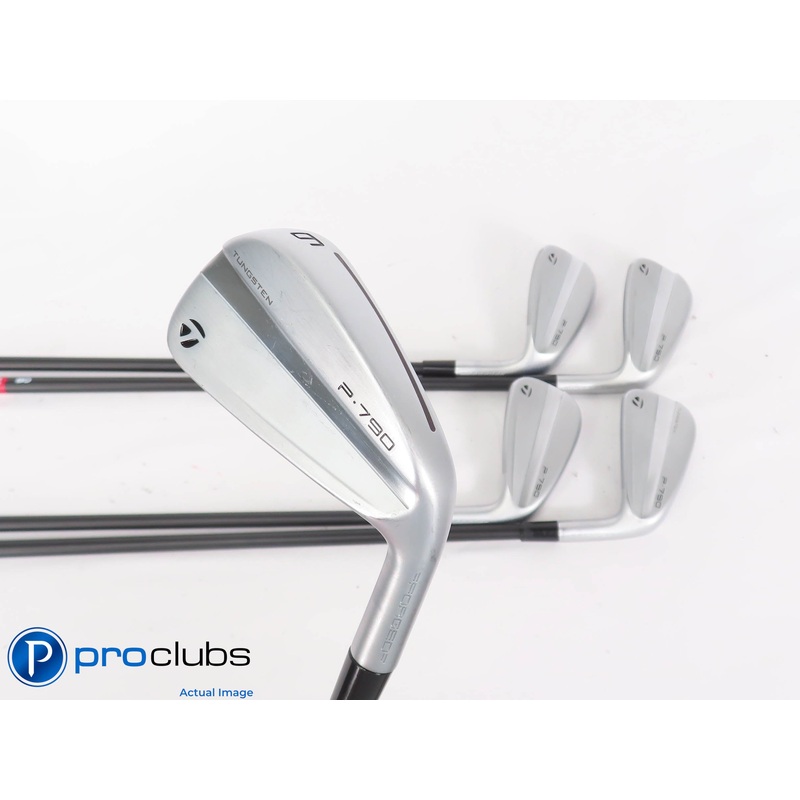 Nice TaylorMade ’23 P-790 6-PW IRON SET KBS PGI 80 Stiff Flex Graph +1.5″ 448730