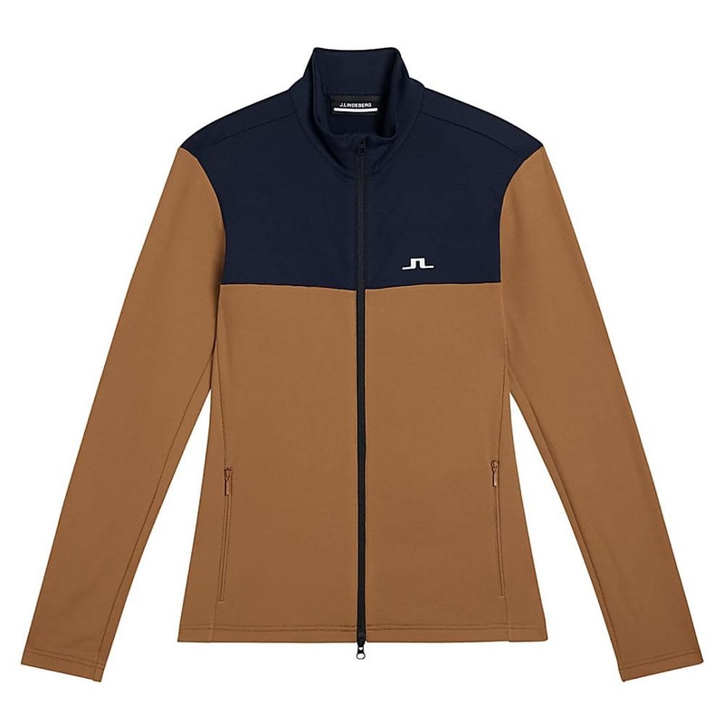 J.Lindeberg Banks Mid Layer Golf Jacket Chipmunk – FW23 Men