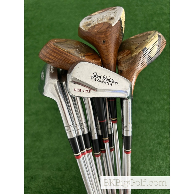 Jack Nicklaus Celebrity Complete Driver, Woods, Iron Set & Headcovers