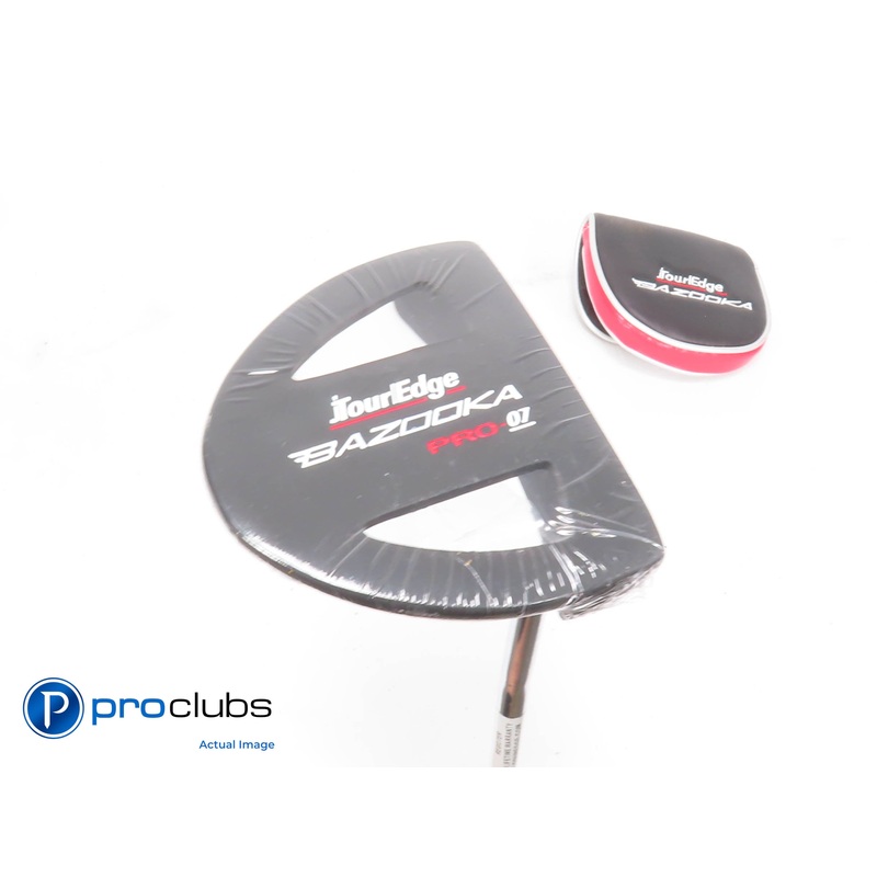 NEW Tour Edge BAZOOKA Pro 07 Double Bend 35″ PUTTER w/Cover 429856