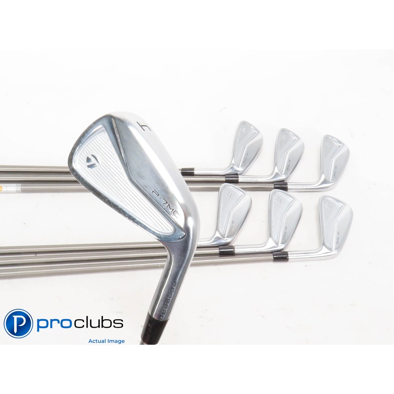Nice Tour Issue TaylorMade P-7MC 4-PW IRON SET Steelfiber 110 Stiff Graph +1/2″