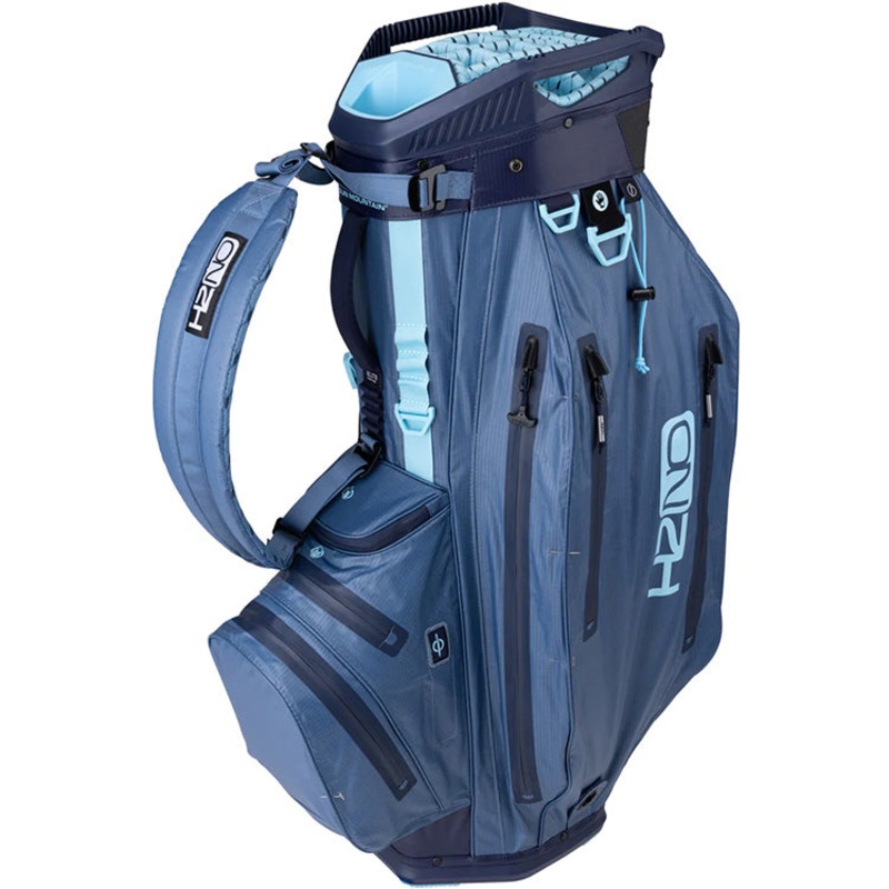 Sun Mountain H2NO Elite Waterproof Cart Bag – Dusk/Navy/Breeze