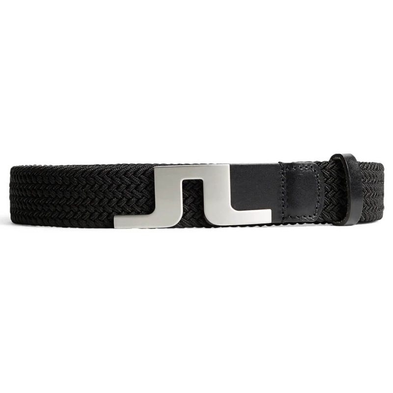 J.Lindeberg Berry Elastic Golf Belt Black – SS25 Men