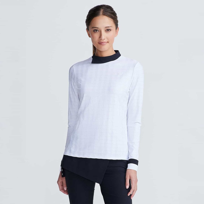 Women’s Asymmetric Mock Neck Pullover