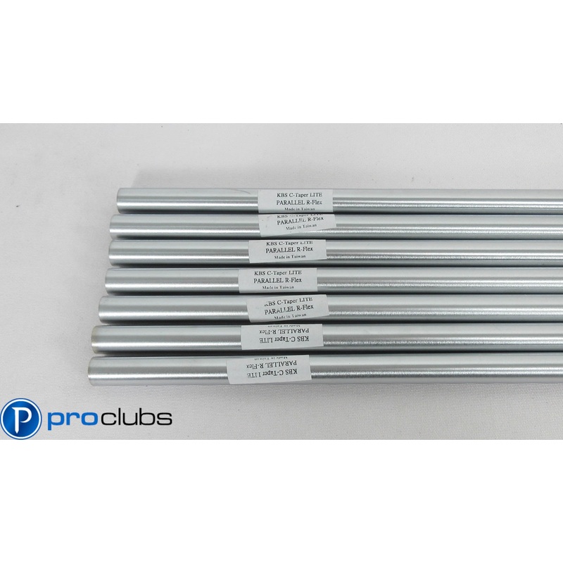 7pc NEW KBS C-TAPER LITE REGULAR FLEX STEEL IRON SHAFTS .370 TIP #393423