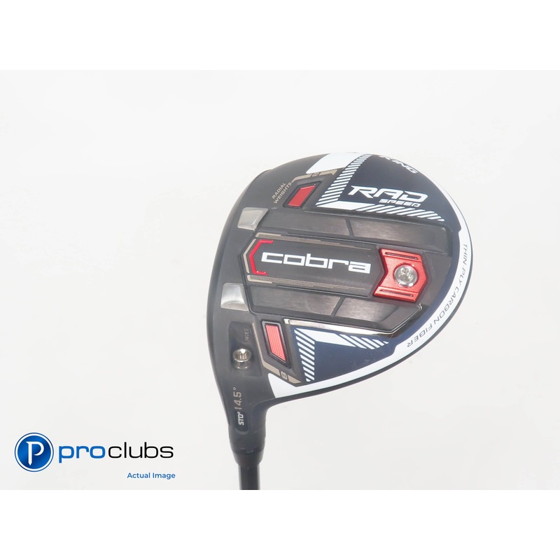Left Handed Cobra Rad Speed Peacoat 14.5* 3 Wood – Tensei White 75 Stiff 393195
