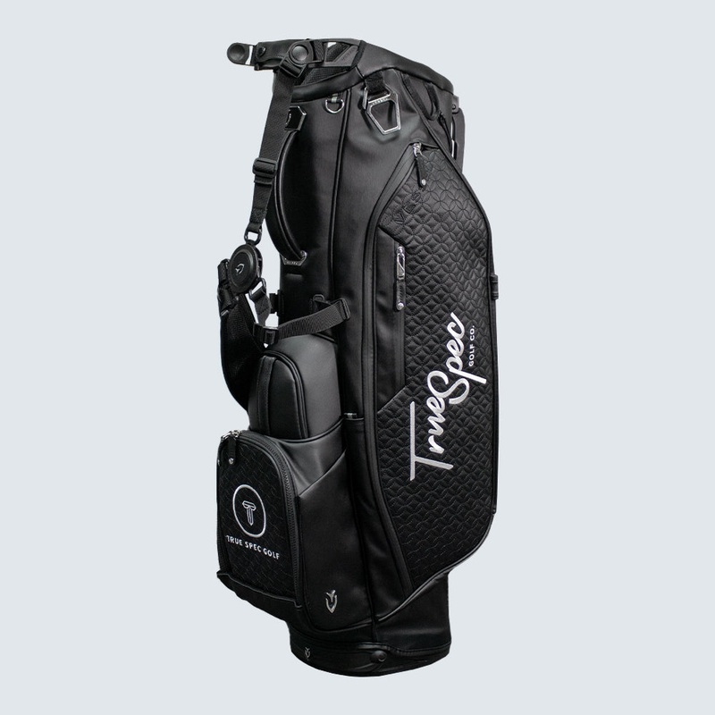 True Spec Golf Player IV Stand Bag – Black