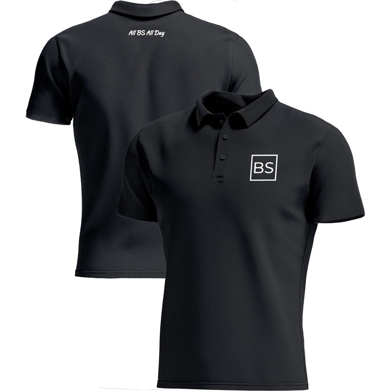 Black Square Golf All BS All Day Men’s Golf Polo