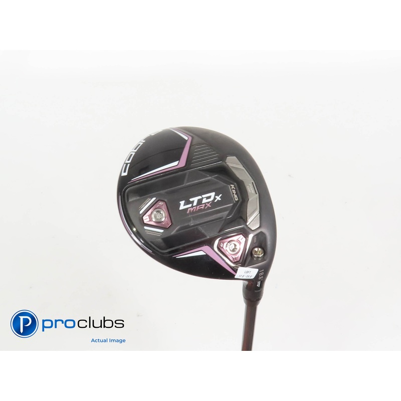 Ladies Cobra KING LTDx MAX 18.5* 3 WOOD Blk/Pink- Riptide 40g Ladies Flex 410743
