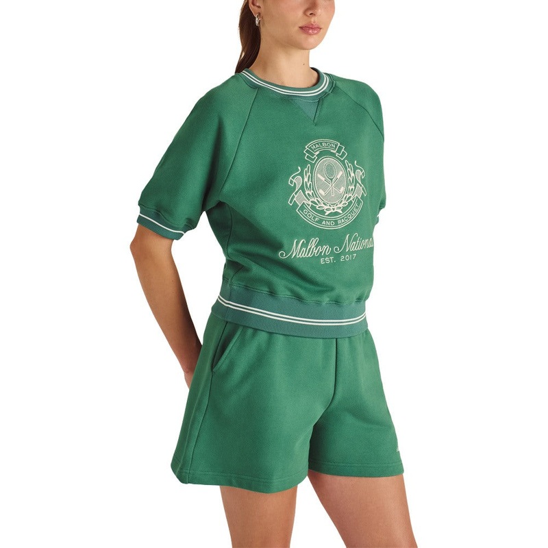 Malbon Billie II Sweat Golf Shorts Green – SS25 Women