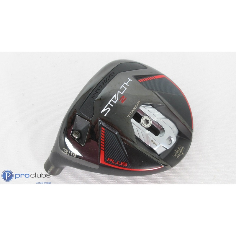 Nice! Left Handed TaylorMade Stealth-2 Plus 15* – 3 Wood – Head Only – 379647