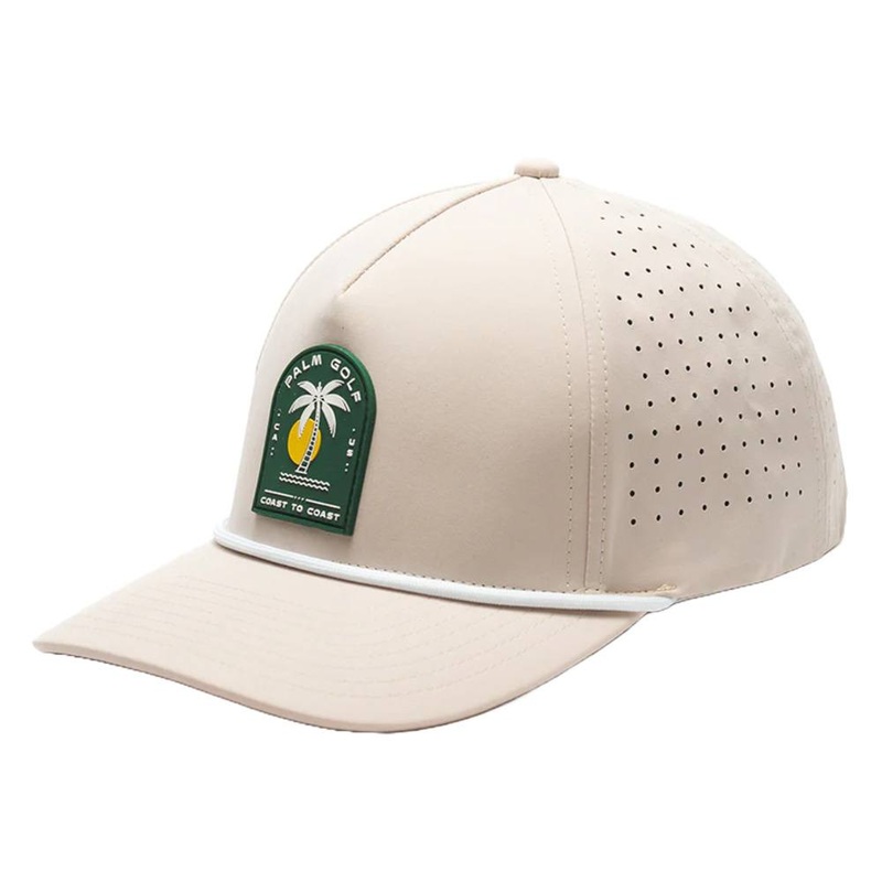 Palm Golf Coast to Coast Snapback Golf Cap Tan/Green – SS24 Men