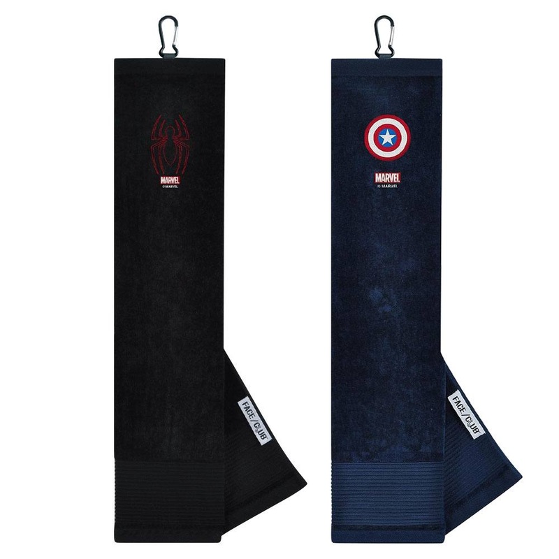 Team Effort Marvel Face/Club Tri-Fold Embroidered Towel