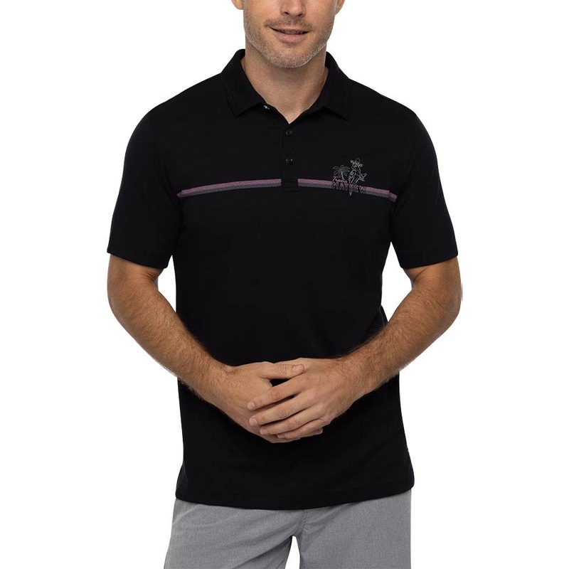 TravisMathew High Surf Golf Polo Black – 23 Men