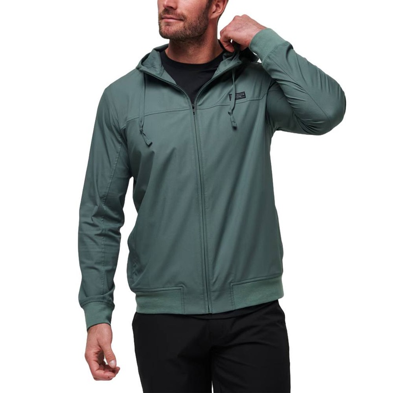 TravisMathew Wanderlust Hoodie Golf Jacket Balsam Green – FW24 Men