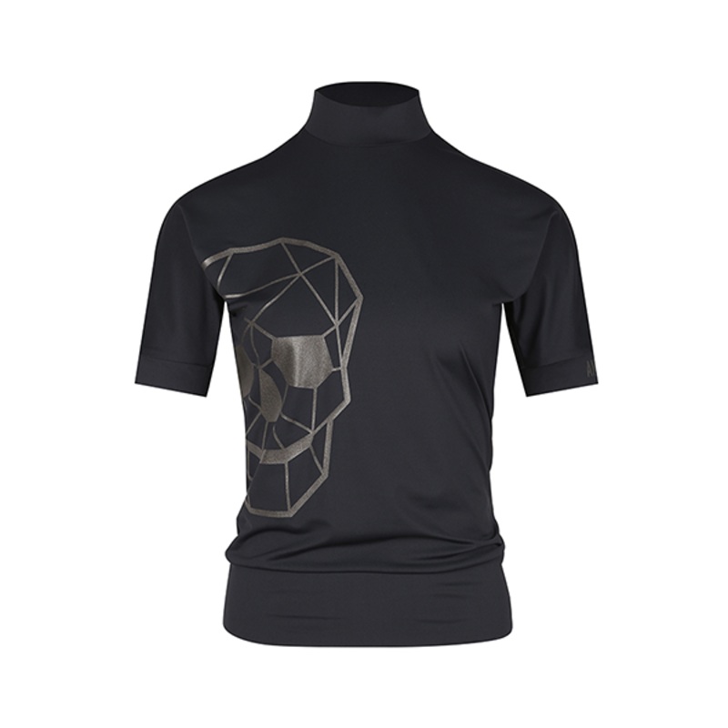 Amazingcre Women Swing Motion High-Neck T-shirt