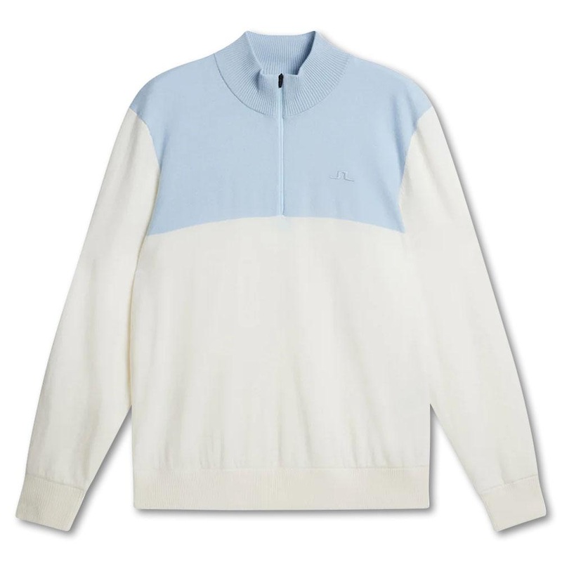 J.Lindeberg Jeff Windbreaker Golf Pullover White – FW23 Men