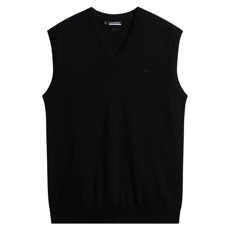 J.Lindeberg Liam Knitted Golf Vest Black – FW23 Men