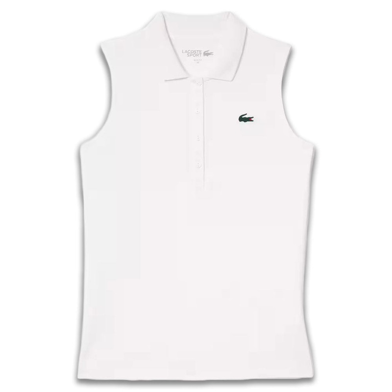 Lacoste Ultra-Dry Anti-UV Golf Polo White – SS24 Women