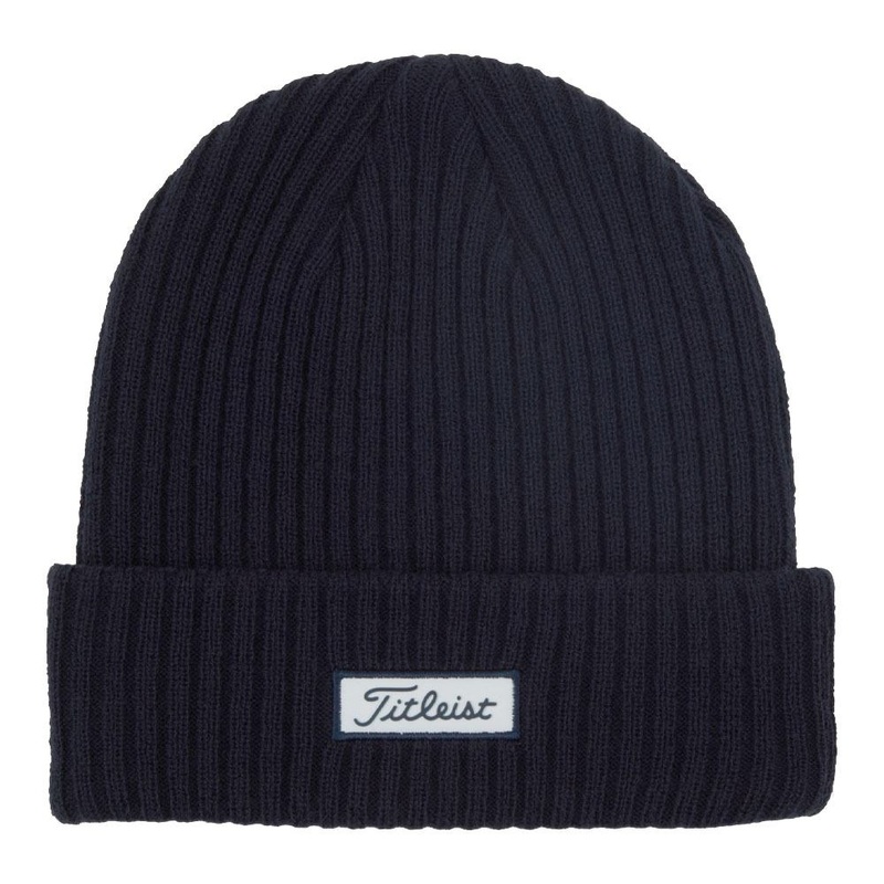 Titleist Charleston Cuff Knit Golf Beanie Navy/White – 23 Men