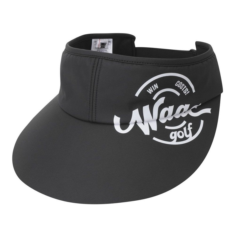 WAAC Wide Golf Visor Black – 24 Women