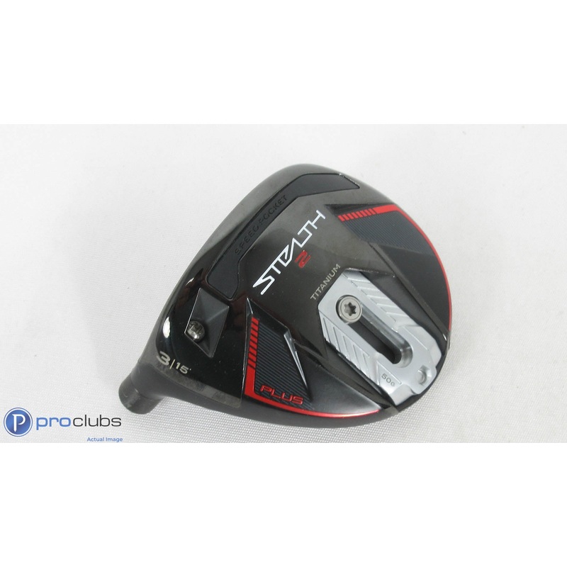 Left Handed! TaylorMade Stealth2 Plus 15* Fairway 3 Wood -Head Only- 385425