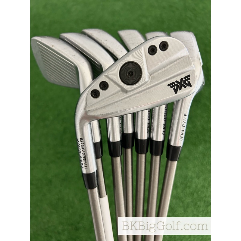 LH PXG 0311 P GEN4 Forged Iron Set 4-W / SteelFiber 115 F4 Stiff Graphite