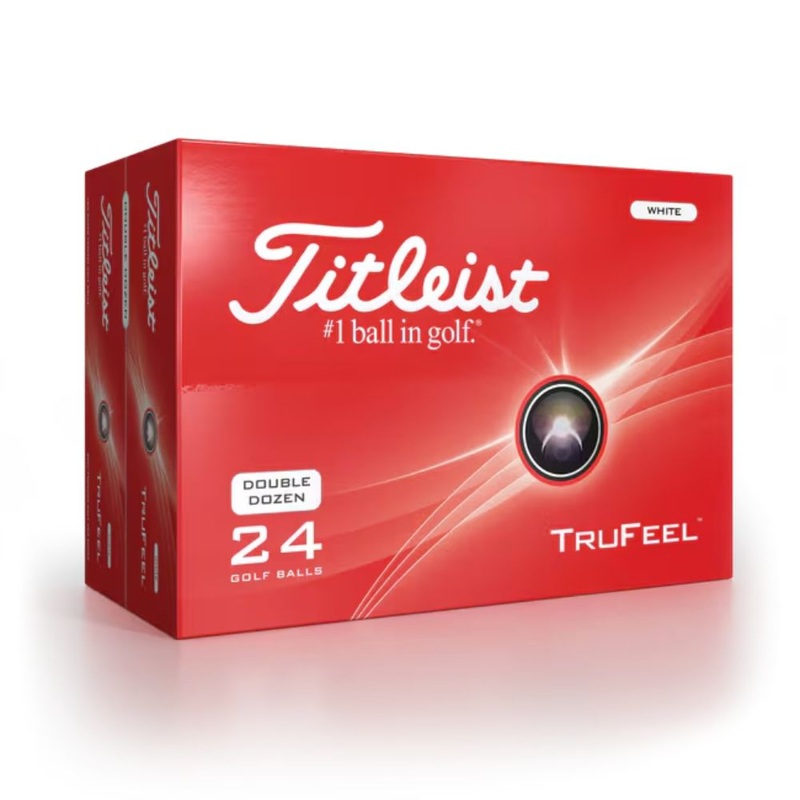 Titleist TruFeel Golf Balls White Double Dozen