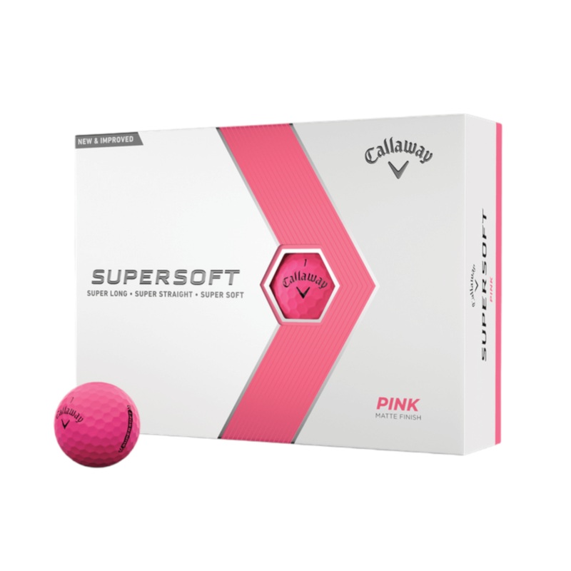 Custom Logo Callaway Supersoft Golf Balls – Pink