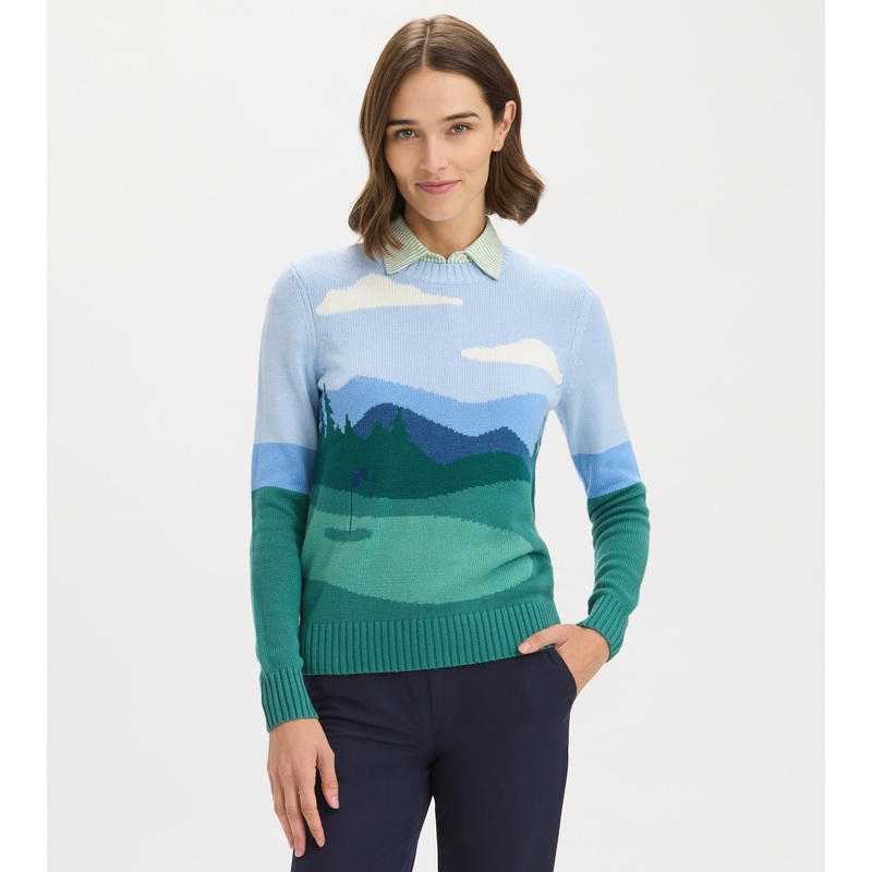 Golf Scene Sweater