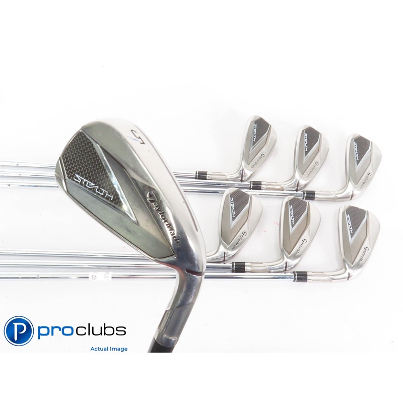 JUNIOR TaylorMade STEALTH 5-PW,AW IRON SET – KBS Regular Flex Steel (35″ 5 Iron)