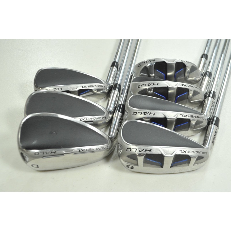 LEFT HANDED Cleveland Halo XL Full-Face 5-PW,DW Iron Set Regular Steel  # 199641