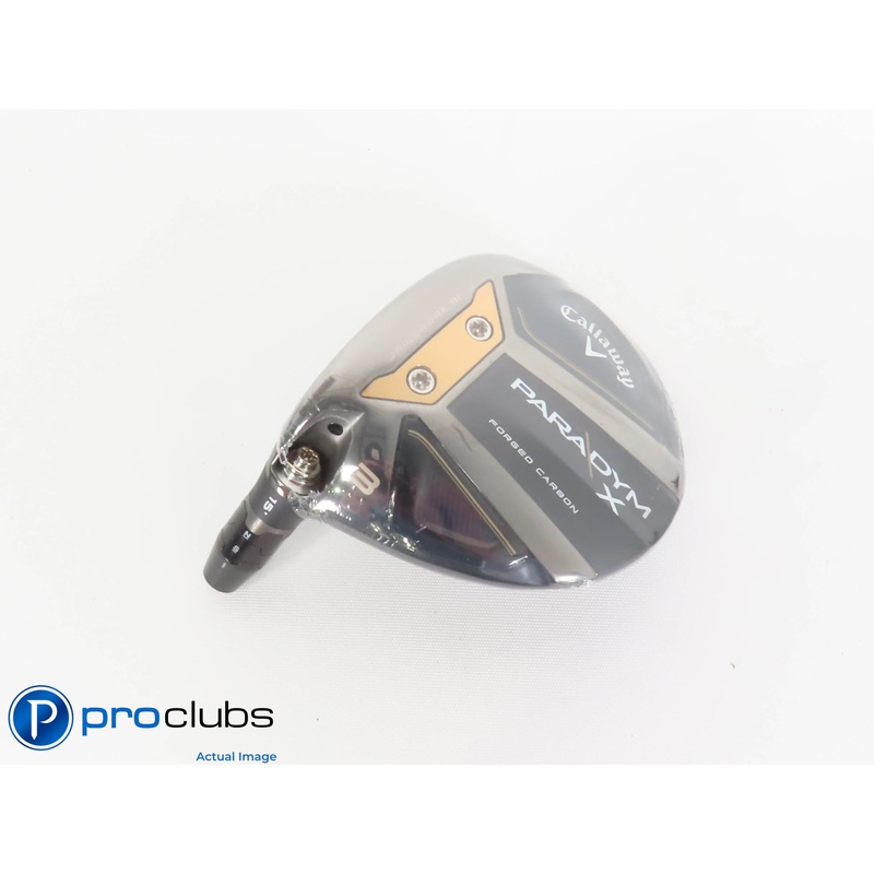 NEW! Left Hand Callaway Paradym X 15* 3 Wood – Head Only w/adapter – L/H 403017