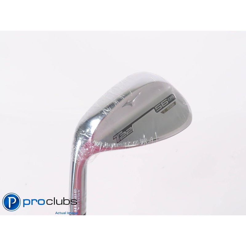 New! Left Handed Mizuno T22 Chrome C-Grind 56*(6*) Wedge – Elevate X-Flex 447608