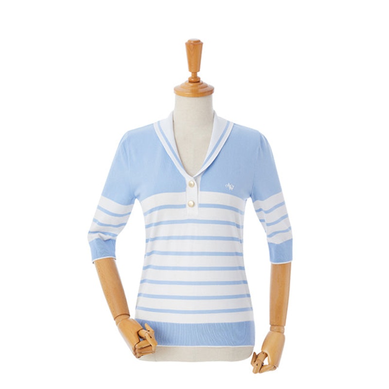 AOW 2024SS WOMEN STRIPE SAILOR KNIT