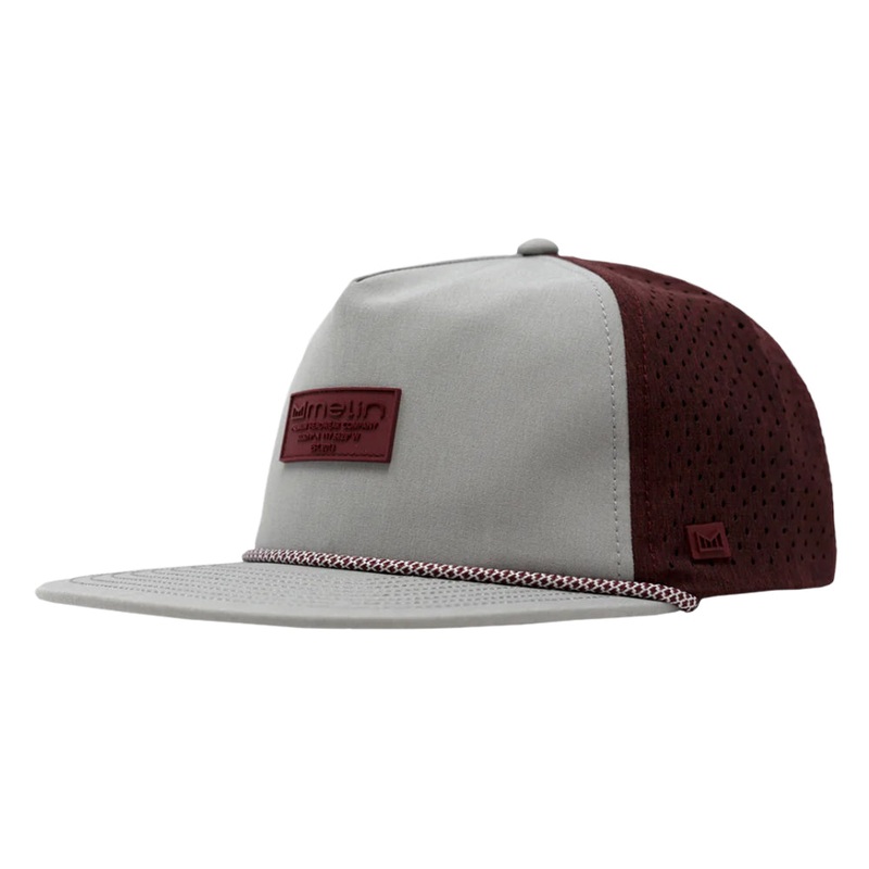 Melin Hydro Coronado Brick Golf Cap Light Gray/Maroon – SP24 Men