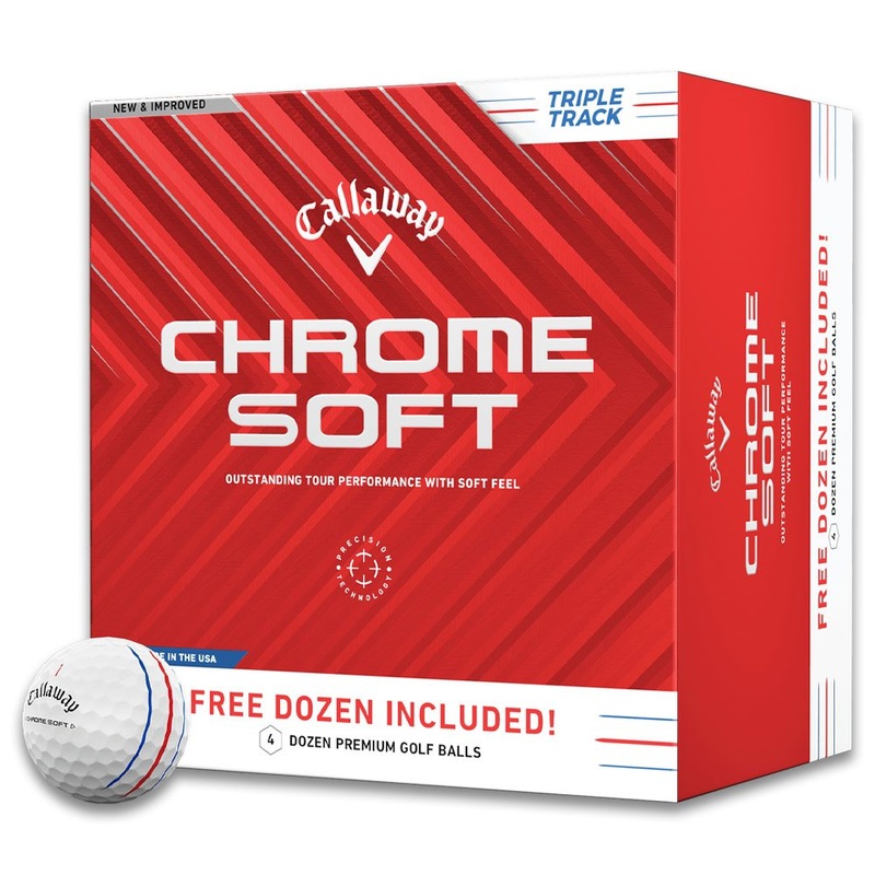 Callaway Chrome Soft Triple Track 3 Dozen + 1 Free Dozen Golf Balls (4 Dozen)