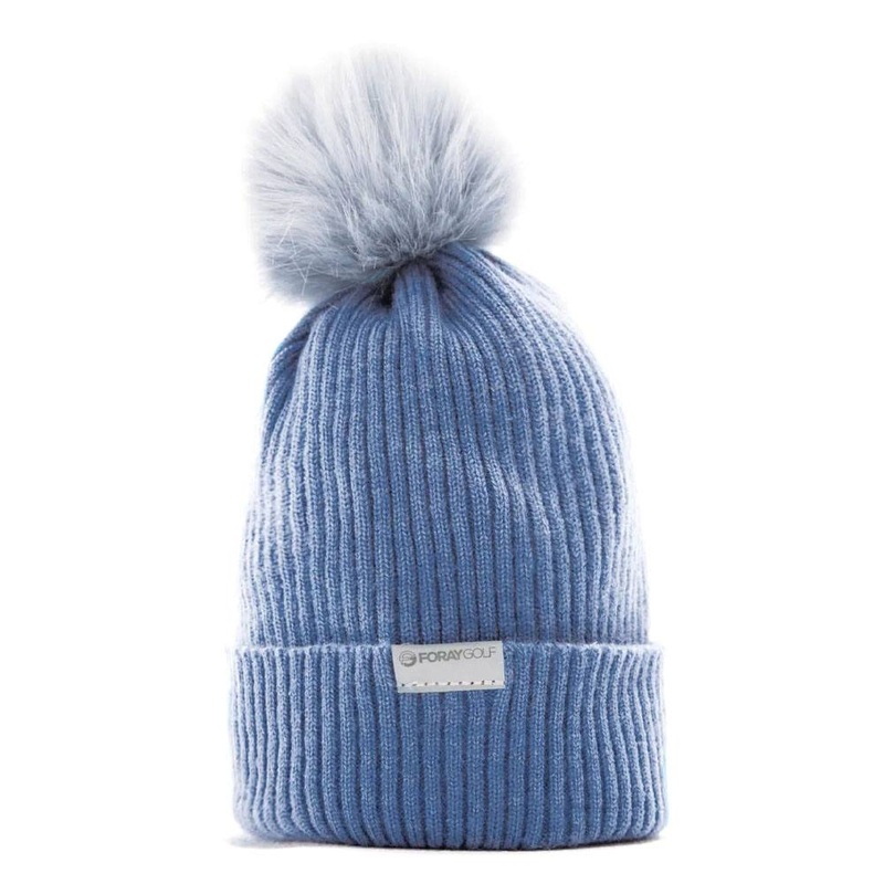 Foray Golf Pompom Golf Beanie Blue – 23 Women