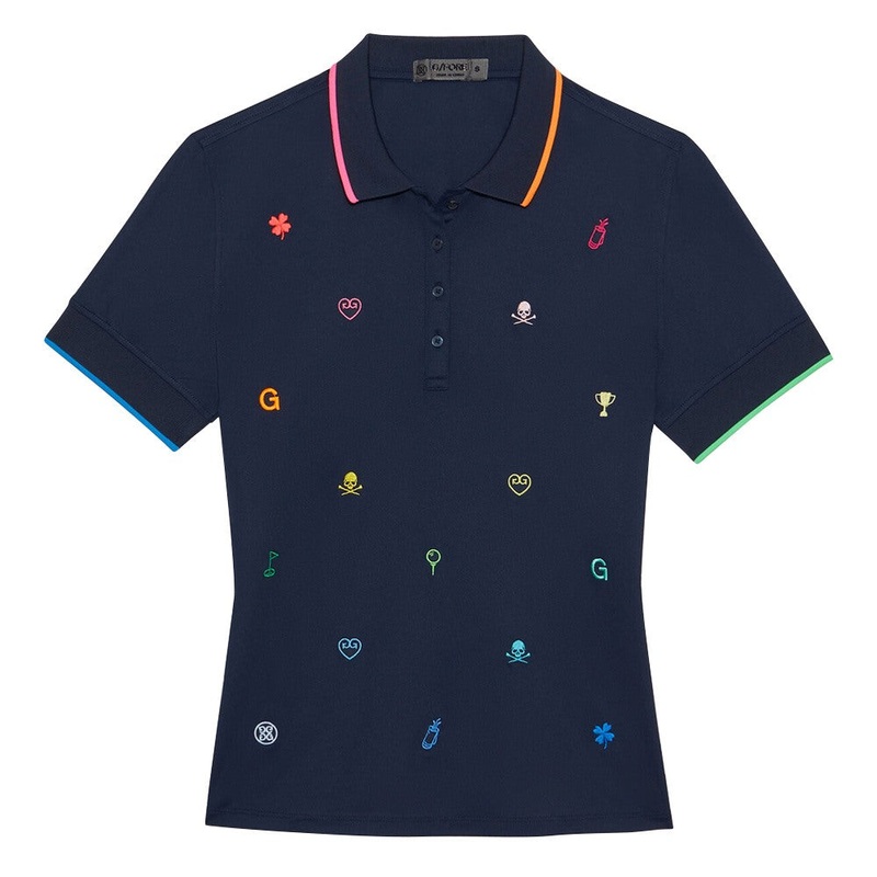 Gfore Mini Icon Tech Pique Golf Polo Twilight – 23 Women